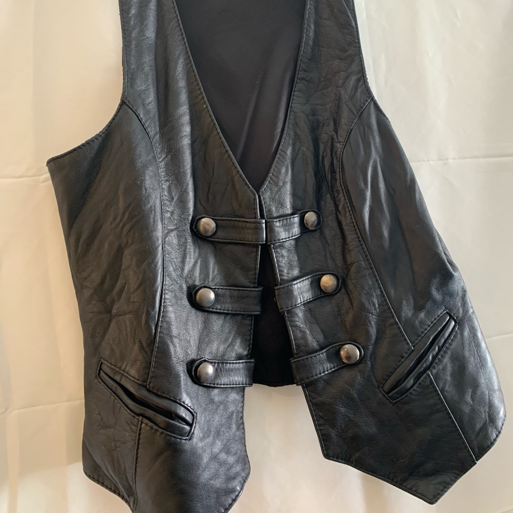 Leather vest